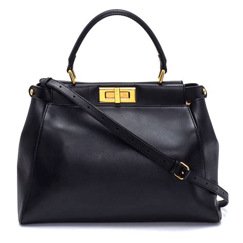 fendi peekaboo regular black|fendi peekaboo regular size.